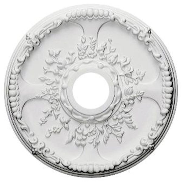 Dwellingdesigns 18 in. OD x 3.50 in. ID x 1.38 in. P Architectural Accents - Antioch Ceiling Medallion DW2572384